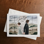 Jane Eyre Greeting Card | Charlotte Bronte Watercolor | Blank Stationary | Literary Greeting Card | Jane and Rochester | Individual Card