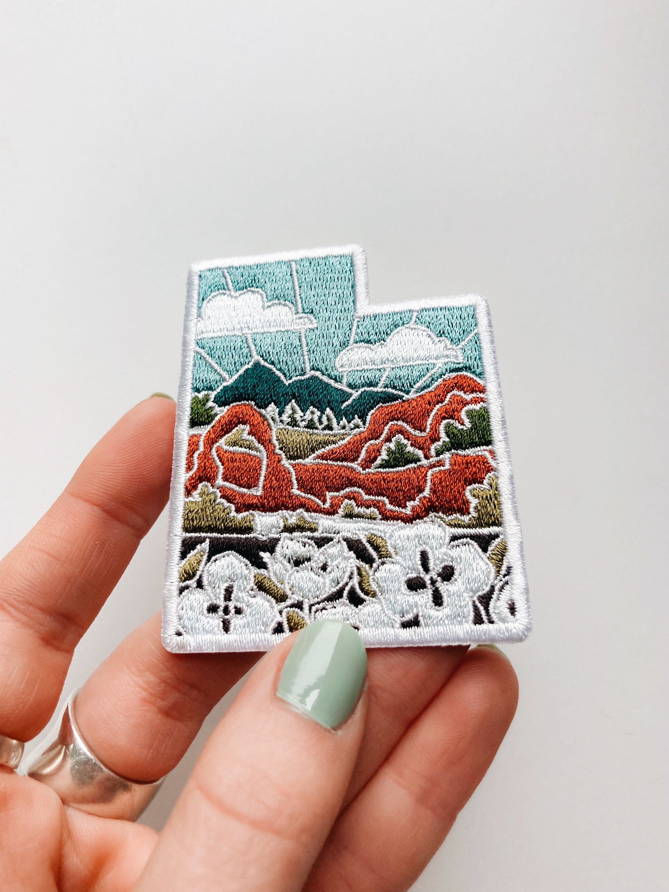 Utah Iron-On Patch | 2.5" Patch | Embroidered Sew-on or Iron-on Applique