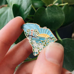 South Carolina Enamel Pin | Gold Soft Enamel Pin | Illustrated United States Pin | Butterfly Clasp | 1.25"