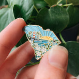 South Carolina Enamel Pin | Gold Soft Enamel Pin | Illustrated United States Pin | Butterfly Clasp | 1.25"