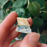 Missouri Enamel Pin | Gold Soft Enamel Pin | Illustrated United States Pin | Butterfly Clasp | 1.25"