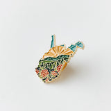 West Virginia Enamel Pin | Gold Soft Enamel Pin | Illustrated United States Pin | Butterfly Clasp | 1.25"