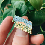Nebraska Enamel Pin | Gold Soft Enamel Pin | Illustrated United States Pin | Butterfly Clasp | 1.25"