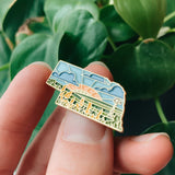 Nebraska Enamel Pin | Gold Soft Enamel Pin | Illustrated United States Pin | Butterfly Clasp | 1.25"