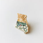 Missouri Enamel Pin | Gold Soft Enamel Pin | Illustrated United States Pin | Butterfly Clasp | 1.25"