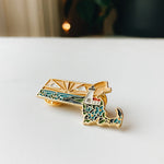 Massachusetts Enamel Pin | Gold Soft Enamel Pin | Illustrated United States Pin | Butterfly Clasp | 1.25"