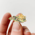 Kentucky Enamel Pin | Gold Soft Enamel Pin | Illustrated United States Pin | Butterfly Clasp | 1.25"