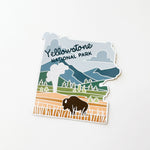 Yellowstone National Park Sticker | Weatherproof Camper Decal | Durable Vinyl Decal | Outdoor Sticker | Bumper Sticker | 3"