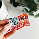 American Flag Vinyl Sticker | Weatherproof Matt Decal | Die Cut Flag Decal | Laptop | Tumbler | Water Bottle | Tablet | Car Decal | 3"