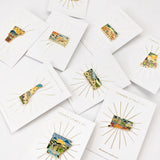 Gold Arkansas Enamel Pin | Arkansas Outline Pin | Illustrated State Pin | Butterfly Clasp | 1"