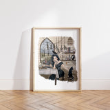 Witch Print | Watercolor Illustration | Wall Art | 8x10" 5x7" Archival Art Print