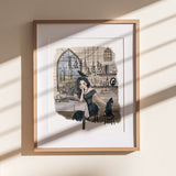 Witch Print | Watercolor Illustration | Wall Art | 8x10" 5x7" Archival Art Print