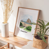 Cannon Beach Print | Watercolor Illustration Art Print | Oregon Coast Painting