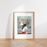 Museum Print | Watercolor Illustration | Wall Art | 8x10" 5x7" Archival Art Print | Art Lover Gift | Couple Gift