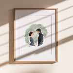 North & South Movie Print | Watercolor Illustration | Wall Art | 8x10" 5x7" Archival Art Print | Book Lover Gift | Elizabeth Gaskell