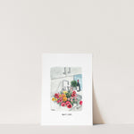 Watercolor Flowers Art Print | Floral | Home Decor | Bouquet | Modern Wildflowers | Colorful Nursery Decor | Minimalist | Bohemian Wall Art