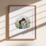 Pride & Prejudice Print | Watercolor Illustration | Wall Art | 8x10" 5x7" Archival Art Print | Book Lover Gift | Mr. Darcy Elizabeth Bennet