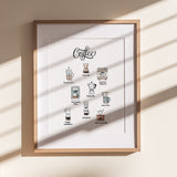 Coffee Print | Watercolor Illustration | Wall Art | 8x10" 5x7" Archival Art Print | Coffee Lover Gift