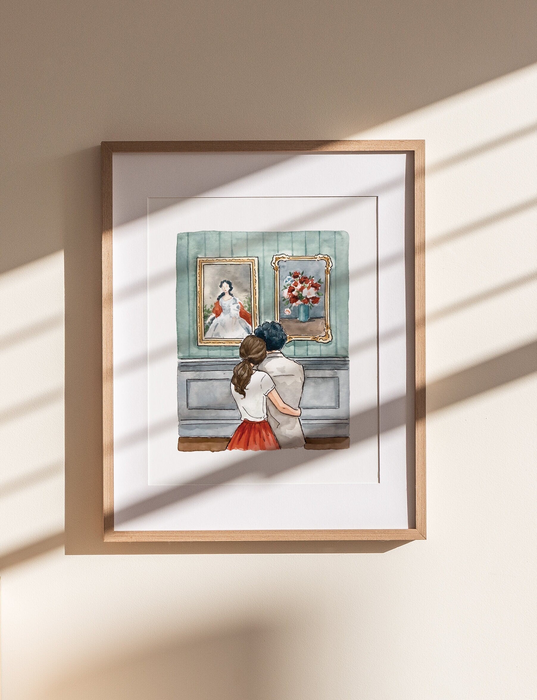 Museum Print | Watercolor Illustration | Wall Art | 8x10" 5x7" Archival Art Print | Art Lover Gift | Couple Gift