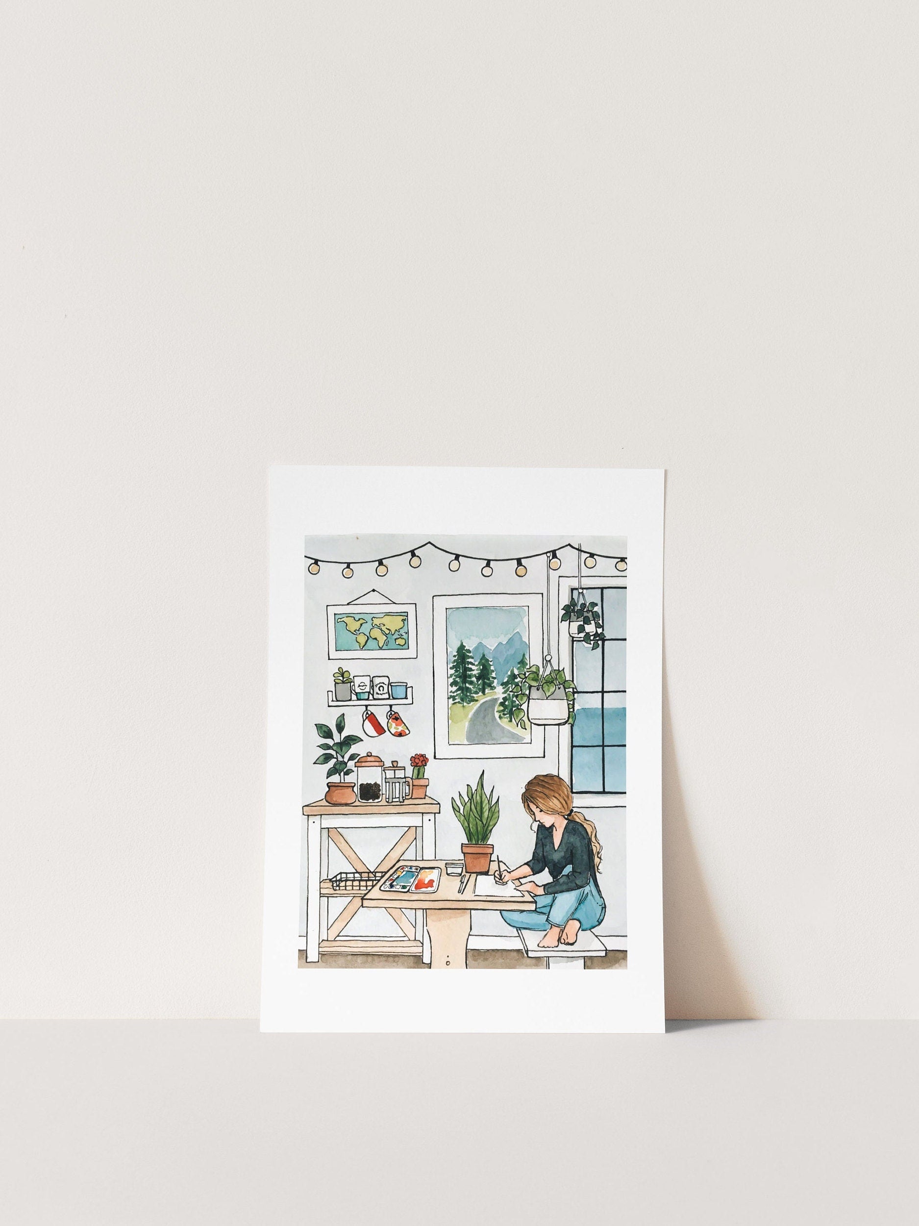 Artist Print | Watercolor Illustration | Wall Art | 8x10" 5x7" Archival Art Print