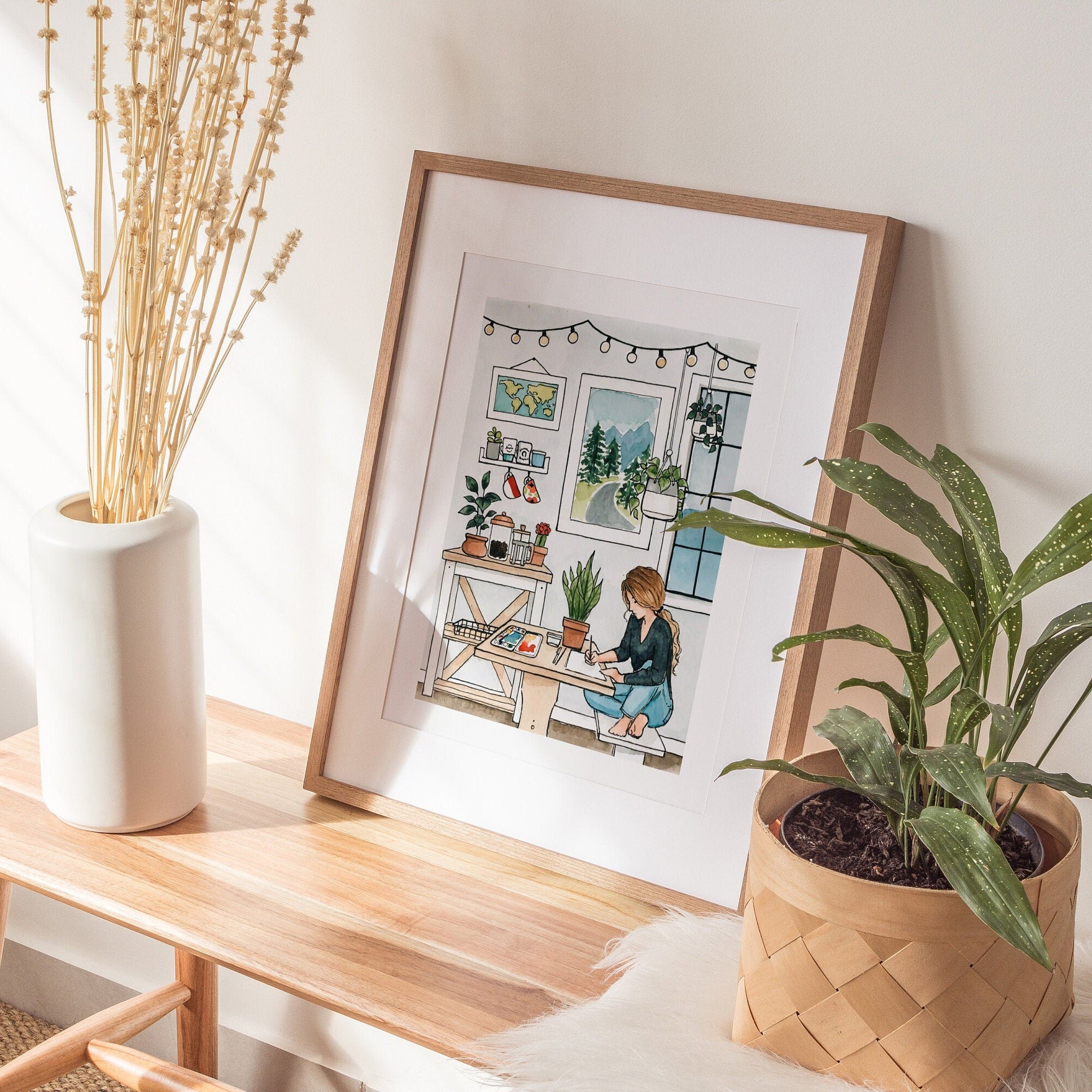 Artist Print | Watercolor Illustration | Wall Art | 8x10" 5x7" Archival Art Print