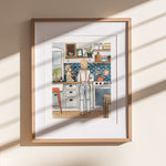 Kitchen Print | Watercolor Illustration | Wall Art | 8x10" 5x7" Archival Art Print