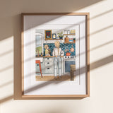 Kitchen Print | Watercolor Illustration | Wall Art | 8x10" 5x7" Archival Art Print