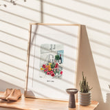 Watercolor Flowers Art Print | Floral | Home Decor | Bouquet | Modern Wildflowers | Colorful Nursery Decor | Minimalist | Bohemian Wall Art