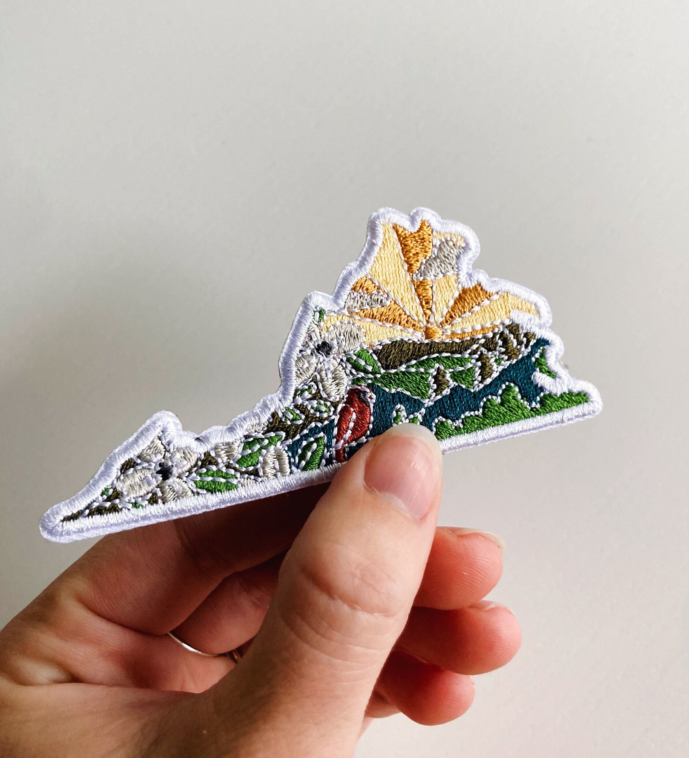 Virginia Iron-On Patch | 3" Patch | Embroidered Sew-on or Iron-on Applique