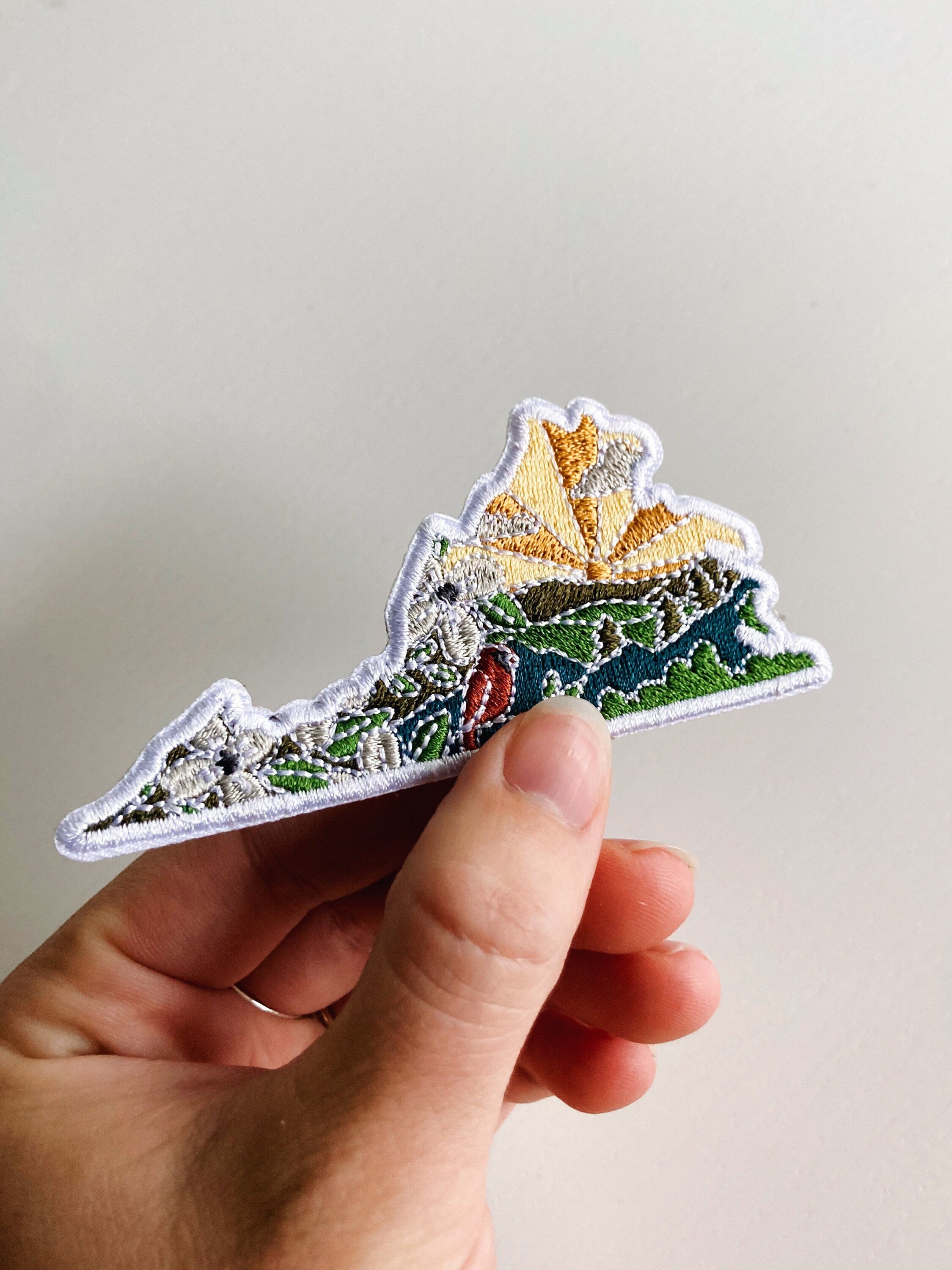 Virginia Iron-On Patch | 3" Patch | Embroidered Sew-on or Iron-on Applique