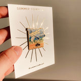 Yellowstone National Park Enamel Pin | Illustrated Pin | Butterfly Clasp | 1"