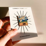 Yellowstone National Park Enamel Pin | Illustrated Pin | Butterfly Clasp | 1"