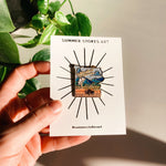 Yellowstone National Park Enamel Pin | Illustrated Pin | Butterfly Clasp | 1"