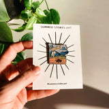 Yellowstone National Park Enamel Pin | Illustrated Pin | Butterfly Clasp | 1"