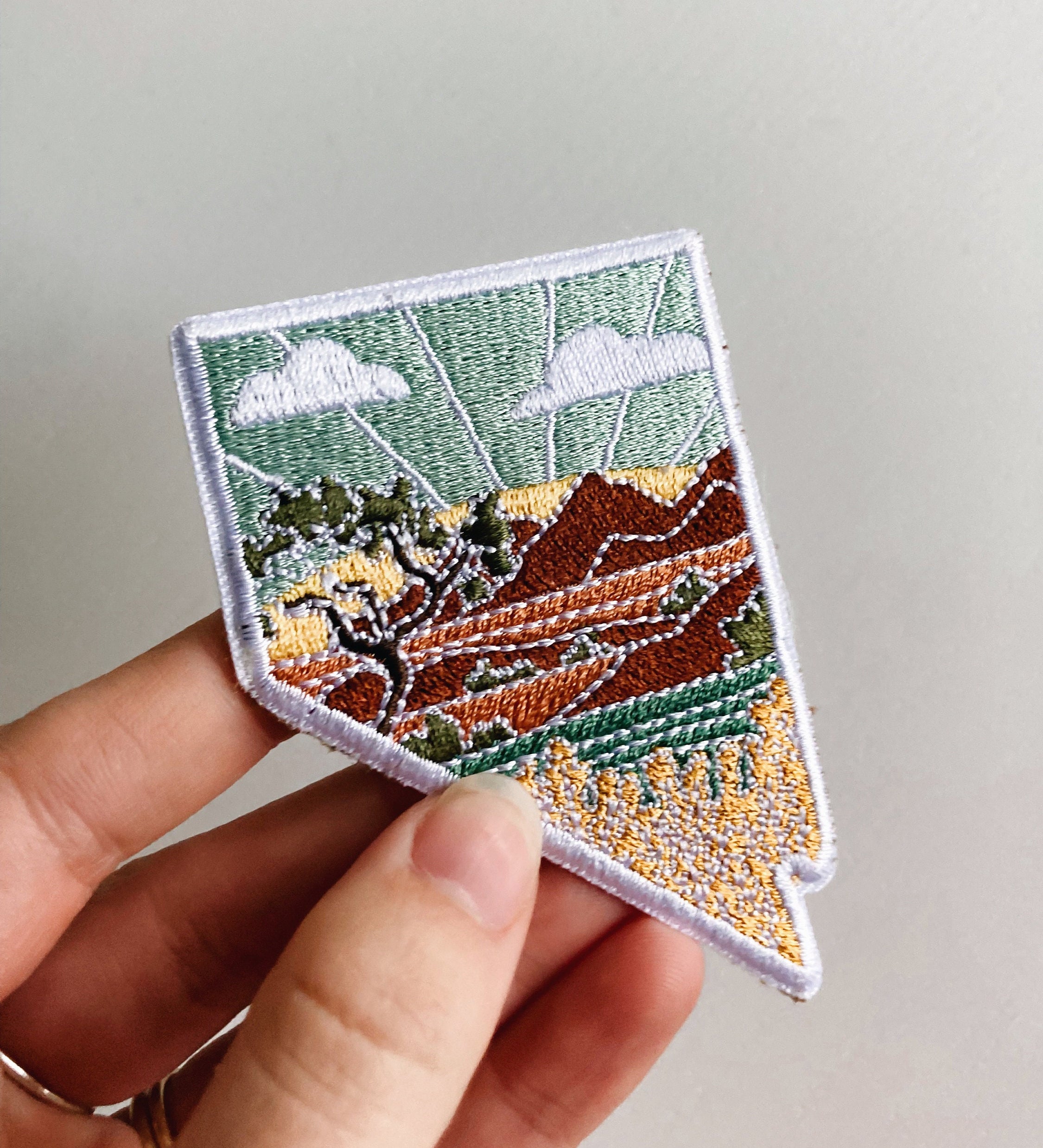 Nevada Iron-On Patch | 3" Patch | Embroidered Sew-on or Iron-on Applique