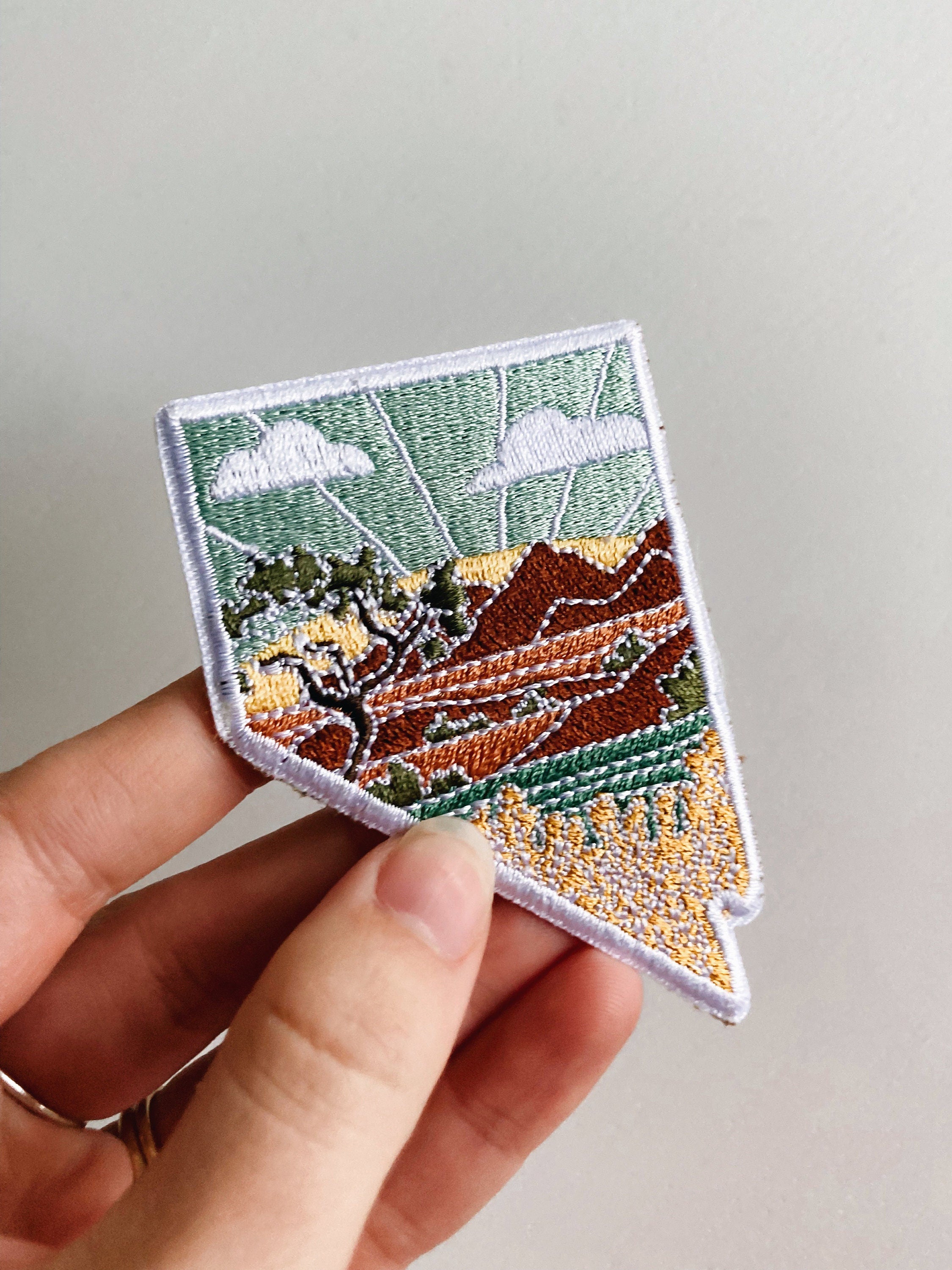 Nevada Iron-On Patch | 3" Patch | Embroidered Sew-on or Iron-on Applique