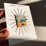 Yellowstone National Park Enamel Pin | Illustrated Pin | Butterfly Clasp | 1"