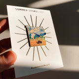 Yellowstone National Park Enamel Pin | Illustrated Pin | Butterfly Clasp | 1"