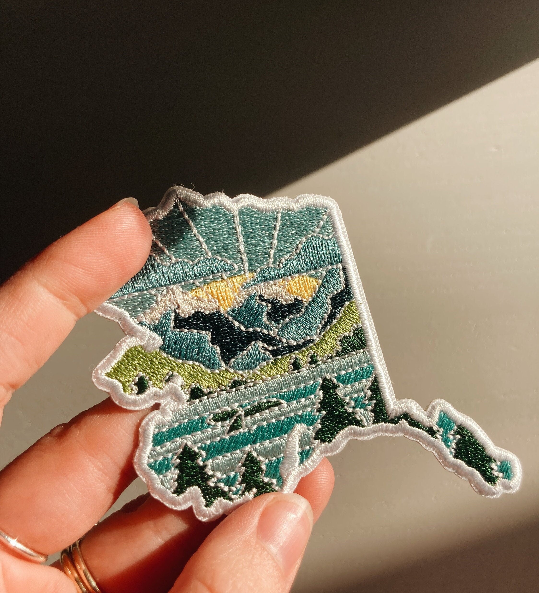 Alaska Iron-On Patch | 2.5" Patch | Embroidered Sew-on or Iron-on Applique