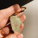 Illinois Gold Enamel Keychain | Illinois Outline Key Ring | Soft Enamel Illustrated State Keychain 1.75"