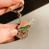 Gold West Virginia Soft Enamel Keychain 1.5" | West Virginia Outline Key Ring | Illustrated State Keychain