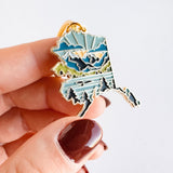 Alaska Soft Enamel Keychain | Alaska Outline Key Ring | Illustrated State Keychain 1.5"