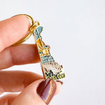 Delaware Soft Enamel Keychain | Delaware Outline Key Ring | Illustrated State Keychain 1.5"
