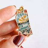 Mississippi Soft Enamel Keychain | Mississippi Outline Key Ring | Illustrated State Keychain 1.5"