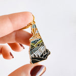 New Hampshire Soft Enamel Keychain | New Hampshire Outline Key Ring | Illustrated State Keychain 1.5"