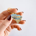 South Carolina Soft Enamel Keychain | South Carolina Outline Key Ring | Illustrated State Keychain 1.5"