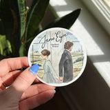 Literary Watercolor Sticker | Pride & Prejudice Sticker | Jane Eyre | Little Women | Watercolor Illustration | Book Lover Gift | Book Art