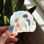 Literary Watercolor Sticker | Pride & Prejudice Sticker | Jane Eyre | Little Women | Watercolor Illustration | Book Lover Gift | Book Art