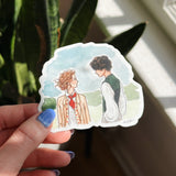 Literary Watercolor Sticker | Pride & Prejudice Sticker | Jane Eyre | Little Women | Watercolor Illustration | Book Lover Gift | Book Art