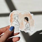 Literary Watercolor Sticker | Pride & Prejudice Sticker | Jane Eyre | Little Women | Watercolor Illustration | Book Lover Gift | Book Art